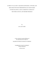An impact evaluation: measuring knowledge, attitudes, and behaviors with food thermometer use in ground beef patties following a social marketing campaign in the Women, Infants, and Children Program