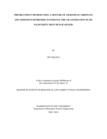 Pretreatment method using a mixture of ammonium carbonate and ammonium hydroxide to enhance the CH₄ generation of oil palm empty fruit bunch (Op-EFB)