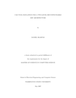 CAD tool emulation for a two-level reconfigurable DSP architecture