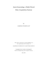 Auto-generating a multi-tiered data acquisition system