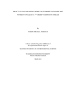 Impacts of log jam installation on hyporheic exchange and nutrient uptake in a 4th order Washington stream