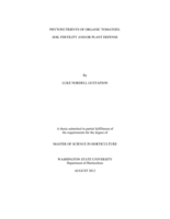 Phytonutrients of organic tomatoes: soil fertility and/or plant defense