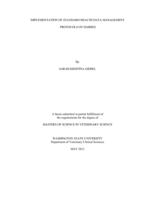 Implementation of standard health data management protocols on dairies