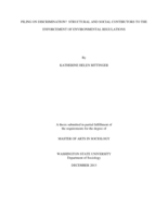 Piling on discrimination? Structural and social contibutors to the enforcement of environmental regulations