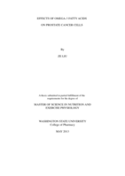 Effects of omega-3 fatty acids on prostate cancer cells