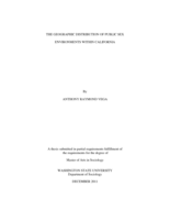 The geographic distribution of public sex environments within California