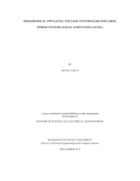 Hierarchical two-level voltage controller for large power systems (local substation level)