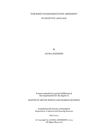 Web-based telerehabilitation assessment of receptive language