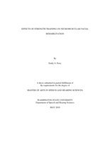 Effects of strength training on neuromuscular facial rehabilitation