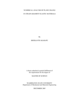 Numerical analysis of plane cracks in strain-gradient elastic materials