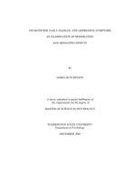 Neuroticism, daily hassles, and depressive symptoms: An examination of moderating and mediating effects