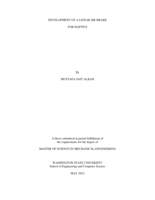 Development of a linear MR-brake for haptics