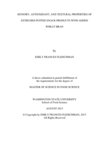 Sensory, antioxidant, and textural properties of extruded puffed snack products with added wheat bran