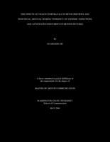 The effects of violent portrayals in movie previews and individual arousal seeking tendency on viewers' expections and anticipated enjoyment of motion pictures