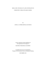 Simulating the role of land constraints in Forrester's Urban dynamics model
