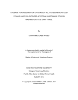 Evidence for dissemination of clonally related Escherichia coli strains carrying extended-spectrum B-lactamase CTX-M in Washington State dairy farms