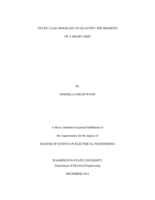 Static load modeling to quantify the benefits of a smart grid