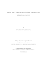 A Real Time Cyber Physical Testbed for Microgrid Resiliency Analysis