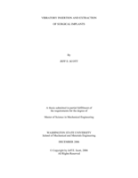 Vibratory insertion and extraction of surgical implants