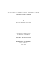 The culture of surveillance: faculty responses to academic dishonesty in the classroom
