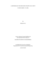 A methodology for obtaining traffic data input to the NCHRP 1-37A PDG