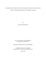 Nondestructive detection of post-tensioning tendons and simulated voids in concrete specimens using thermal imaging