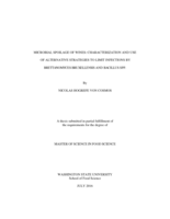 Microbial spoilage of wines: characterization and use of alternative strategies to limit infections by Brettanomyces bruxellensis and Bacillus spp.