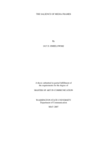 The salience of media frames