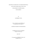 The effects of repeated cannabinoid receptor-1 activation during early post-natal development on hippocampal development