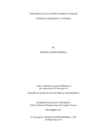 The effects of a battery energy storage system on frequency control