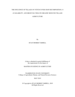 The influence of tillage on vetch cover crop decomposition, N availability, and broccoli yield in organic reduced tillage agriculture