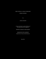 Weed control in a newly established organic vineyard