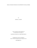 Semi-automated indexing of handwritten tabular forms