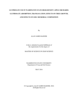 Glyphosate use in Washington State high-density apple orchards: glyphosate absorption, translocation, effects on tree growth, and effects on soil microbial composition