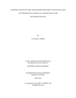 Closeted tongues of fire: the holiness movement, pentecostalism, and the rise of evangelical cooperation in the twentieth century