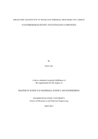 Dielectric sensitivity to wear and thermal processes on carbon nanofiber/high density polyethylene composites