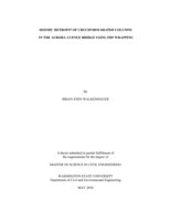 Seismic retrofit of cruciform-shaped columns in the Aurora Avenue Bridge using FRP wrapping