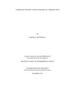 Carbon and nutrient fluxes in organically amended soils