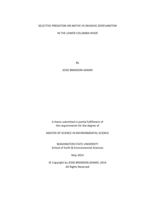 Selective predation on native vs invasive zooplankton in the lower Columbia River