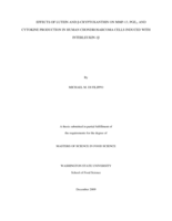 Effects of lutein and ß-cryptoxanthin on MMP-13, PGE₂ and cytokine production in human chondrosarcoma cells induced with interleukin-1ß / by Michael M. Di Filippo.