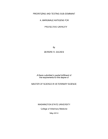 Prioritizing and testing sub-dominant A. marginale antigens for protective capacity