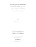 The two-body problem in the risk society: understanding gendered risk taking in the academic dual-hiring process in STEM and non-STEM disciplines