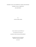 Children's goals and competence: the relation between children's goals, competence, and adjustment