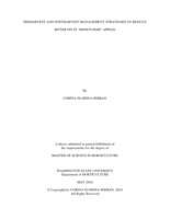 Preharvest and postharvest management strategies to reduce bitter pit in 'Honeycrisp' apples