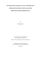Investigation of poly(lactic acid)/polyoxy methylene blends: crystallization behavior and heat resistance