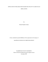 Application of reliable host-based multicast to large scale simulations