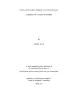 Developing guidelines for designing healing gardens for persons with PTSD