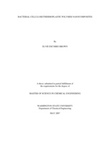 Bacterial cellulose/thermoplastic polymer nanocomposites