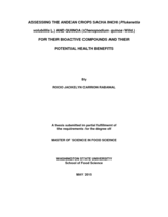 Assessing the Andean crops Sacha inchi (Plukenetia volubillis L.) and quinoa (Chenopodium quinoa Willd.) for their bioactive compounds and their potential health benefits
