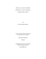 Genetic alalysis [sic] of cortisol response in a wild X domestic rainbow trout cross